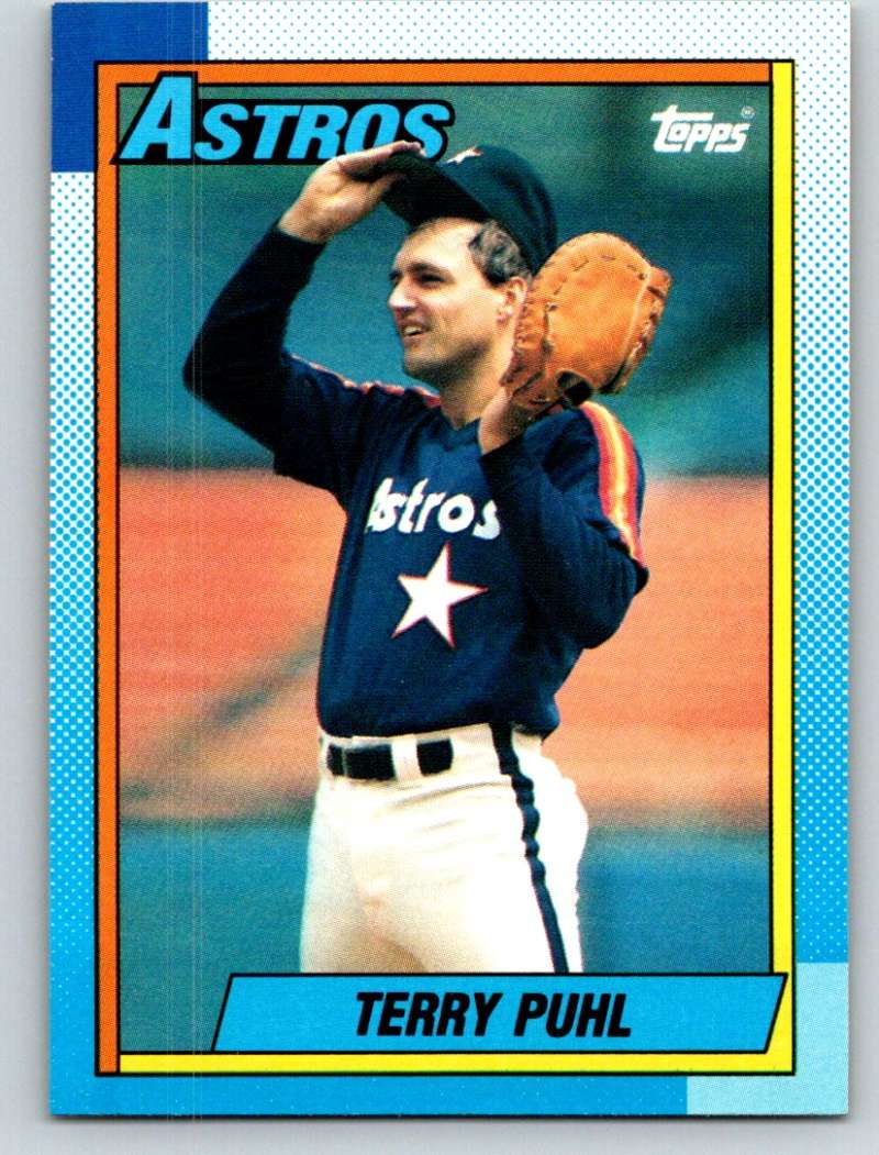 1990 Topps #494 Terry Puhl Mint  Image 1