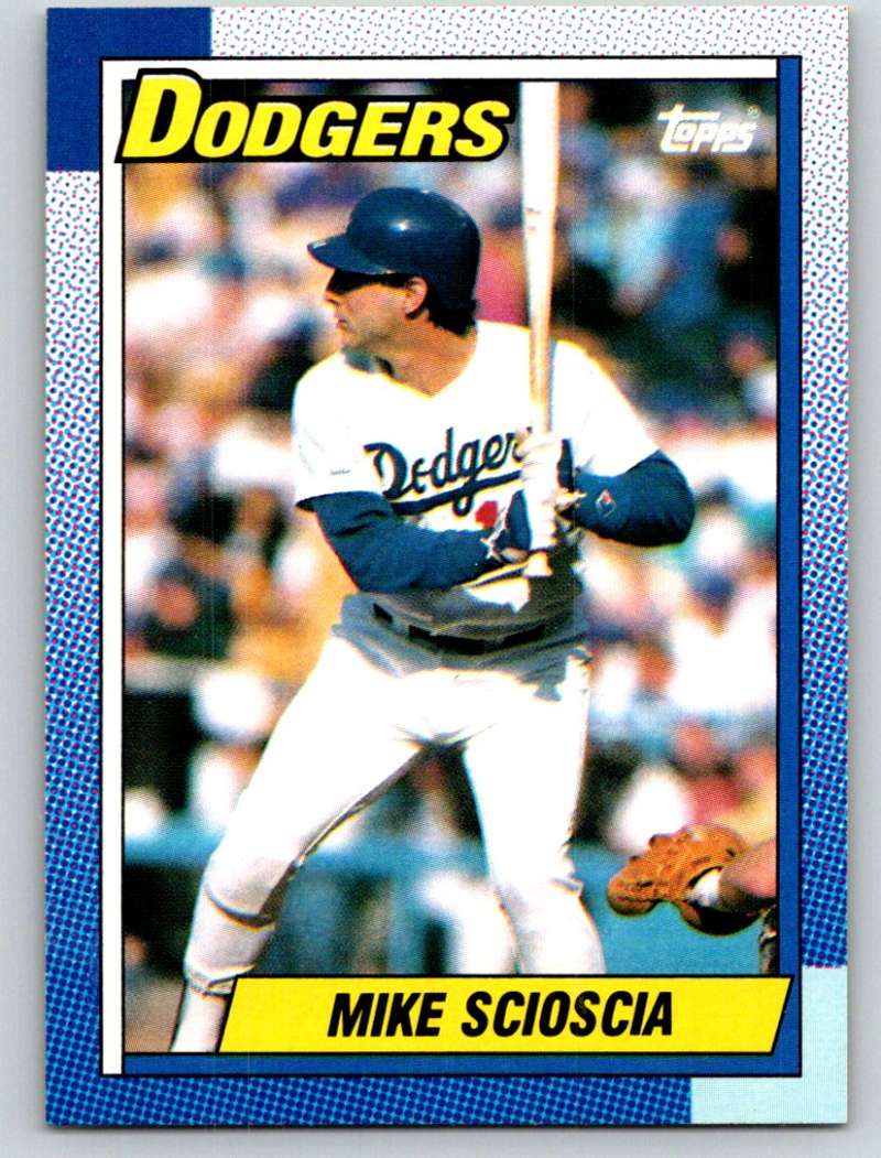 1990 Topps #605 Mike Scioscia Mint  Image 1