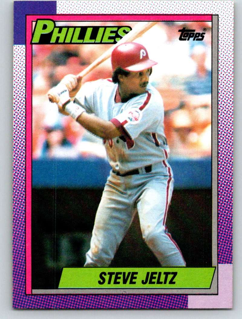 1990 Topps #607 Steve Jeltz Mint  Image 1