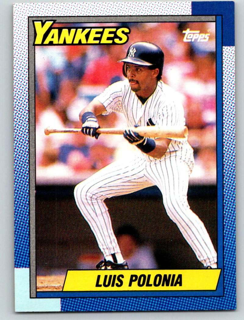 1990 Topps #634 Luis Polonia Mint  Image 1