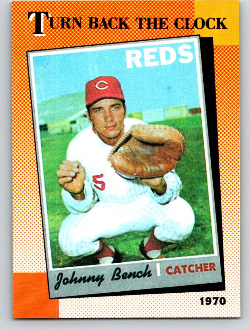 1990 Topps #664 Johnny Bench TBC Mint  Image 1