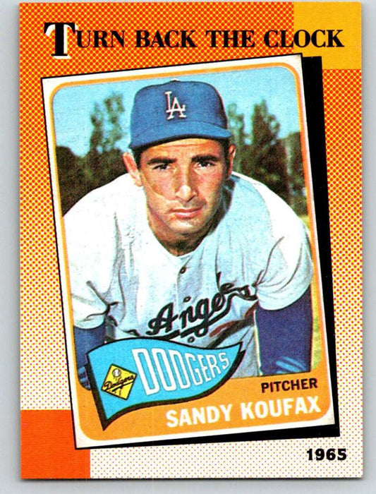 1990 Topps #665 Sandy Koufax TBC Mint