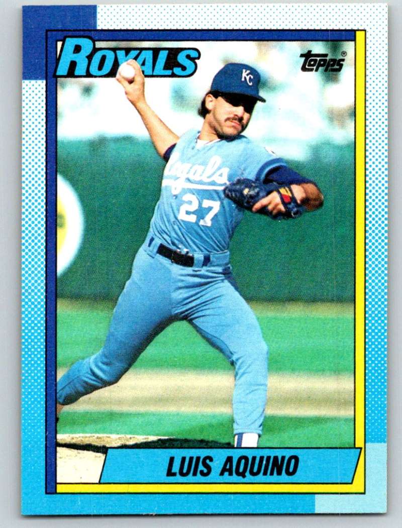 1990 Topps #707 Luis Aquino Mint  Image 1