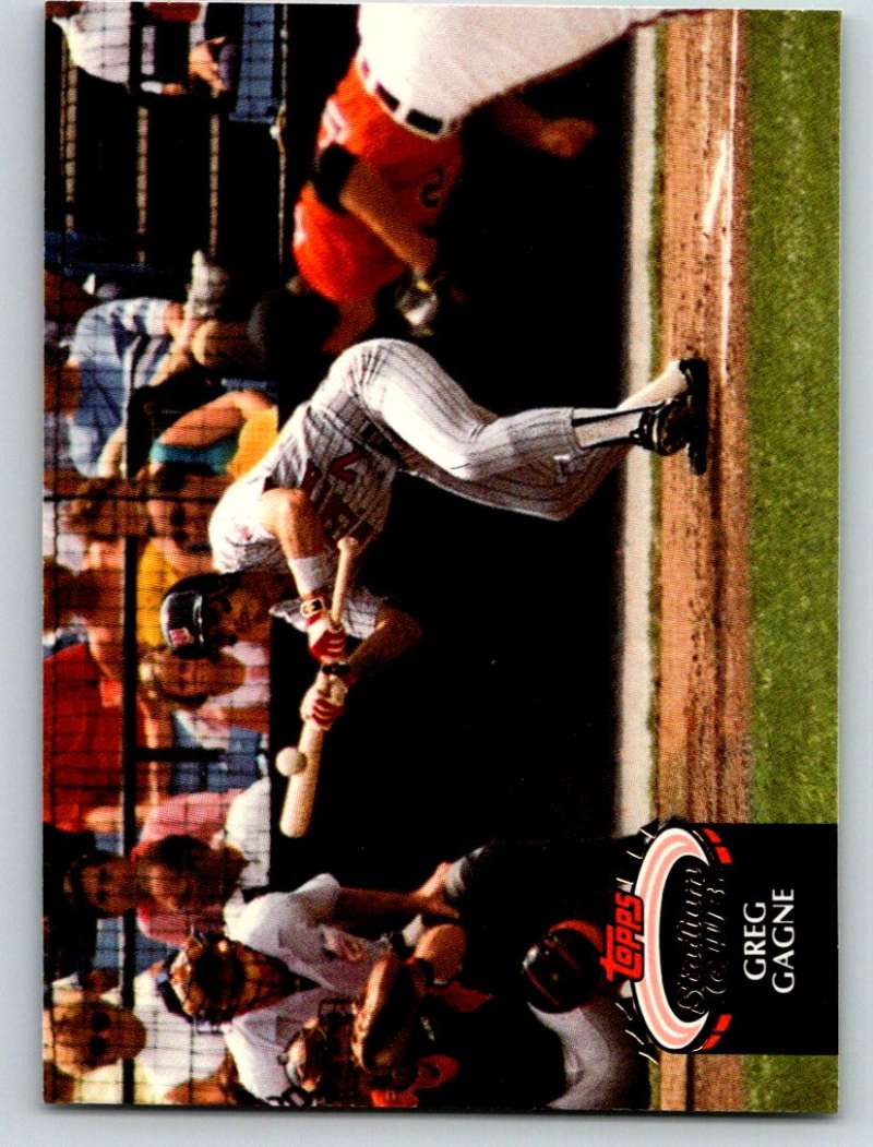 1992 Stadium Club #376 Greg Gagne Mint  Image 1