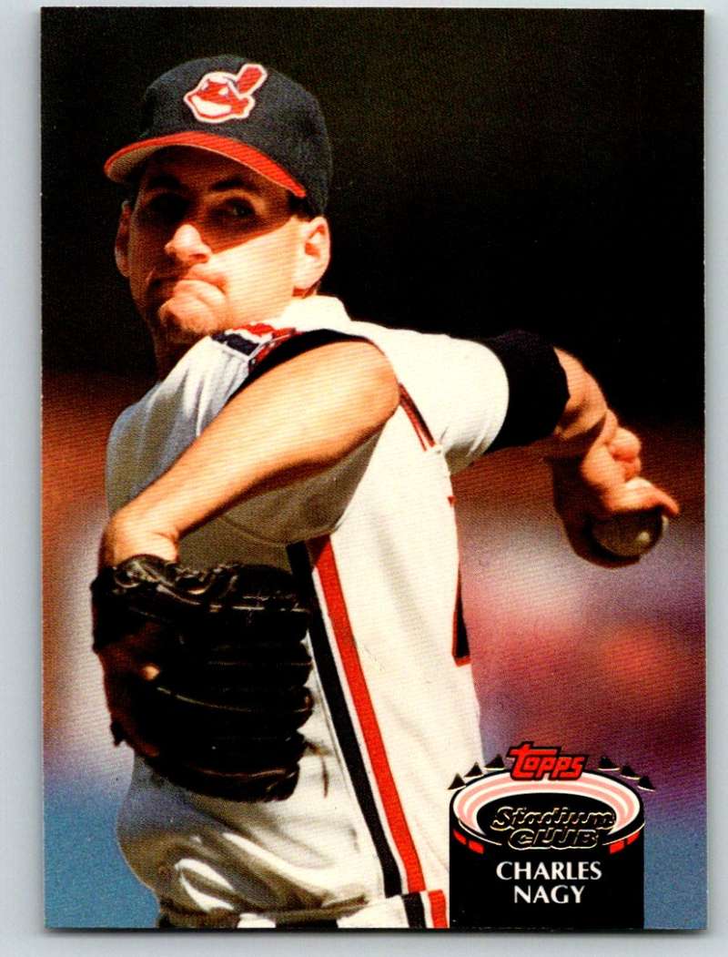 1992 Stadium Club #389 Charles Nagy Mint  Image 1