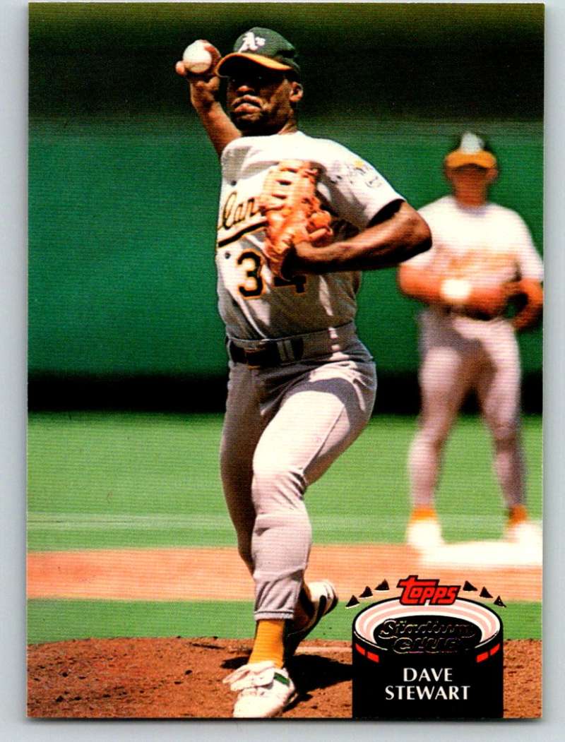 1992 Stadium Club #390 Dave Stewart Mint  Image 1