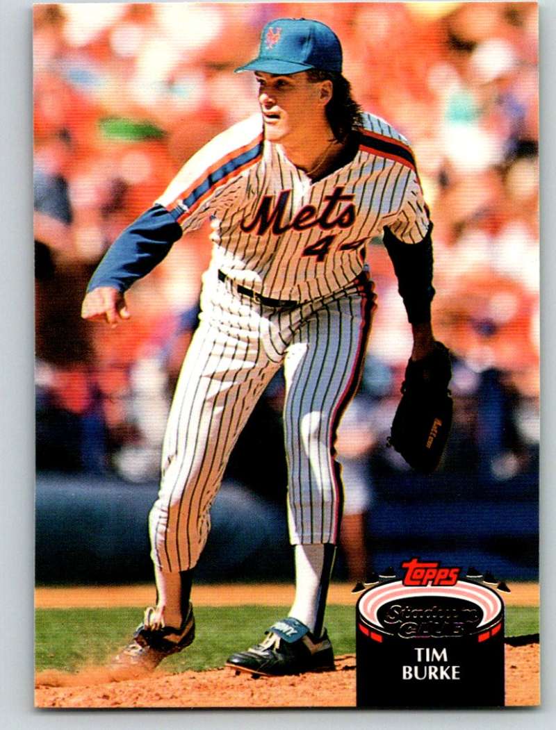 1992 Stadium Club #392 Tim Burke Mint  Image 1