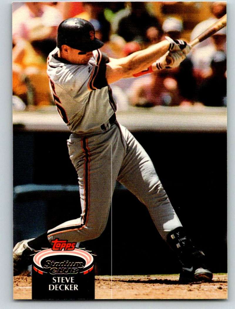 1992 Stadium Club #417 Steve Decker Mint  Image 1