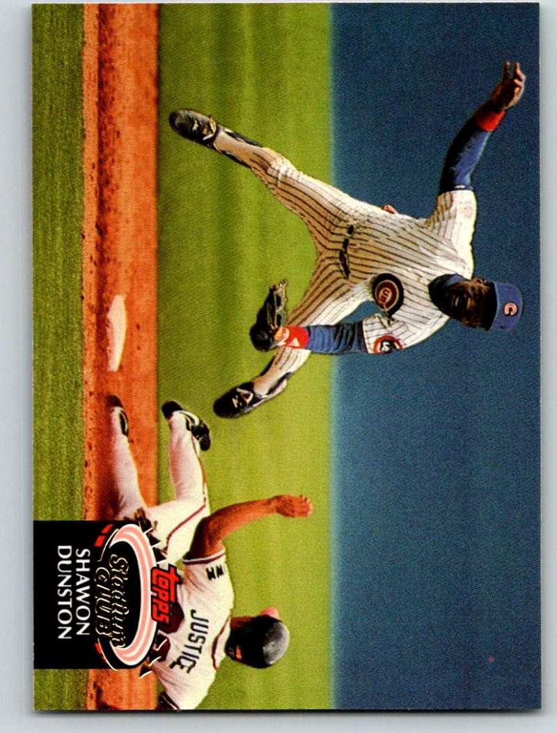 1992 Stadium Club #540 Shawon Dunston Mint  Image 1