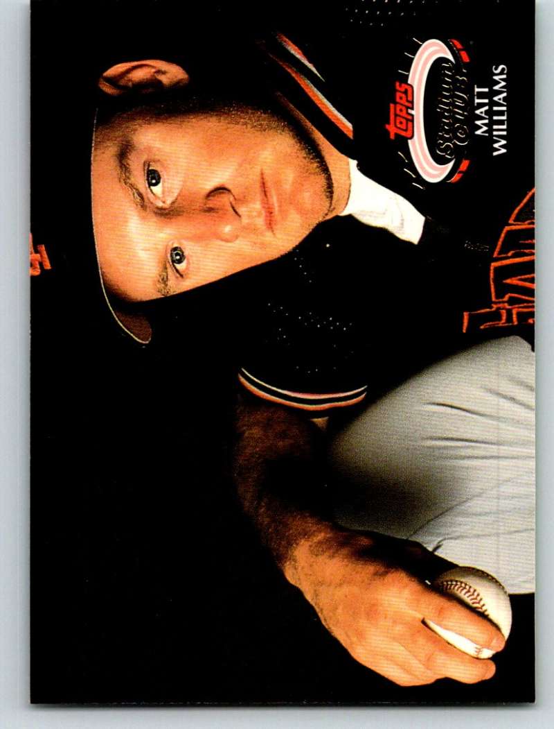 1992 Stadium Club #582 Matt Williams Mint  Image 1