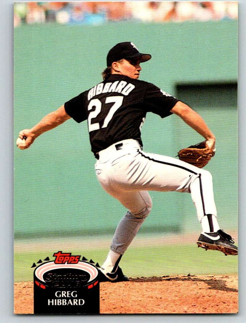 1992 Stadium Club #586 Greg Hibbard Mint  Image 1