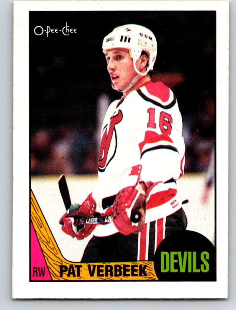 1987-88 O-Pee-Chee #6 Pat Verbeek NJ Devils Mint Image 1