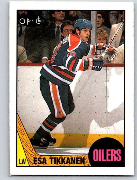 1987-88 O-Pee-Chee #7 Esa Tikkanen RC Rookie Oilers Mint