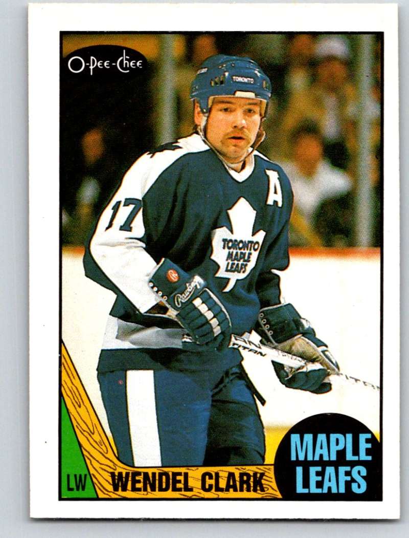 1987-88 O-Pee-Chee #12 Wendel Clark Maple Leafs Mint