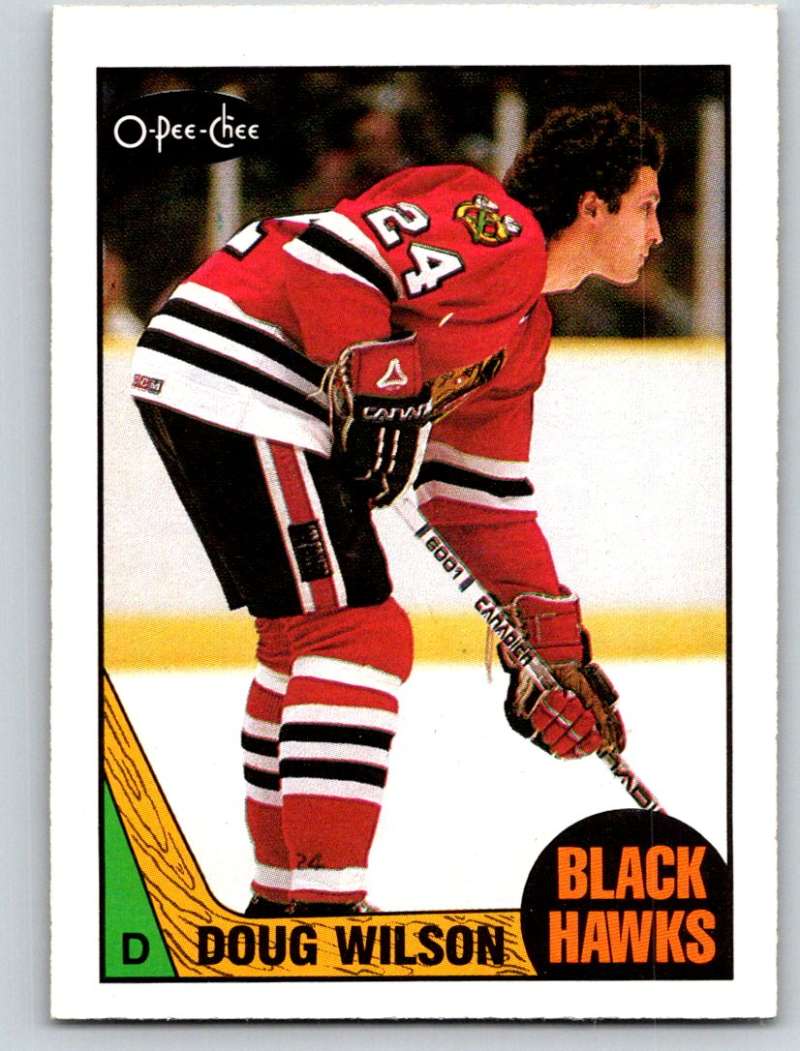 1987-88 O-Pee-Chee #14 Doug Wilson Blackhawks Mint