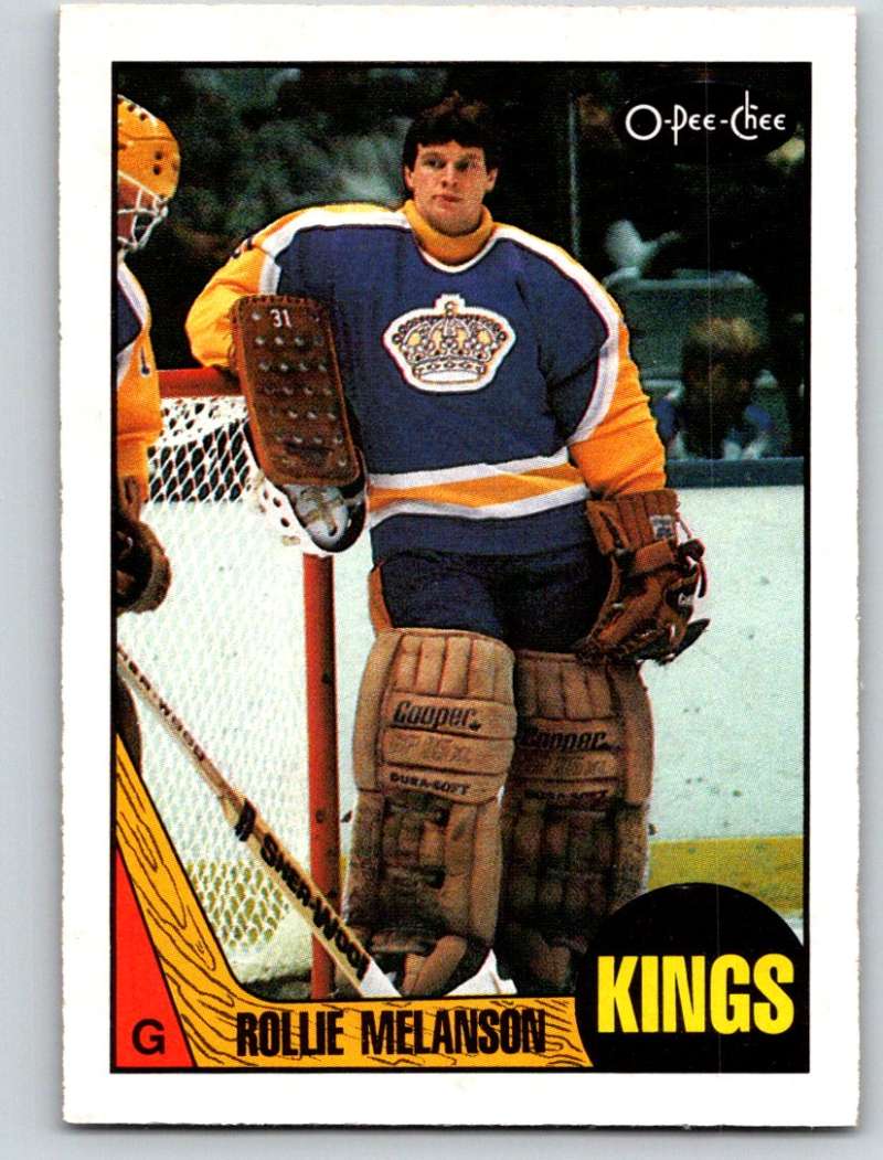1987-88 O-Pee-Chee #19 Rollie Melanson Kings Mint Image 1