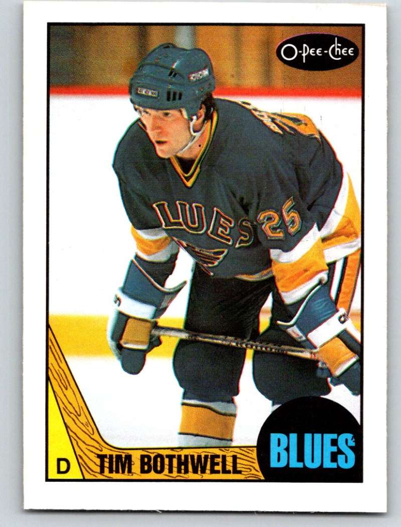 1987-88 O-Pee-Chee #29 Tim Bothwell Blues Mint Image 1