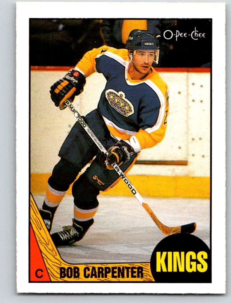 1987-88 O-Pee-Chee #30 Bob Carpenter Kings Mint Image 1