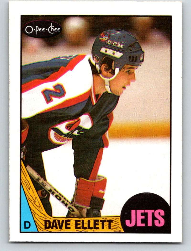 1987-88 O-Pee-Chee #35 Dave Ellett Winn Jets Mint Image 1