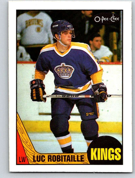 1987-88 O-Pee-Chee #42 Luc Robitaille RC Rookie Kings Mint