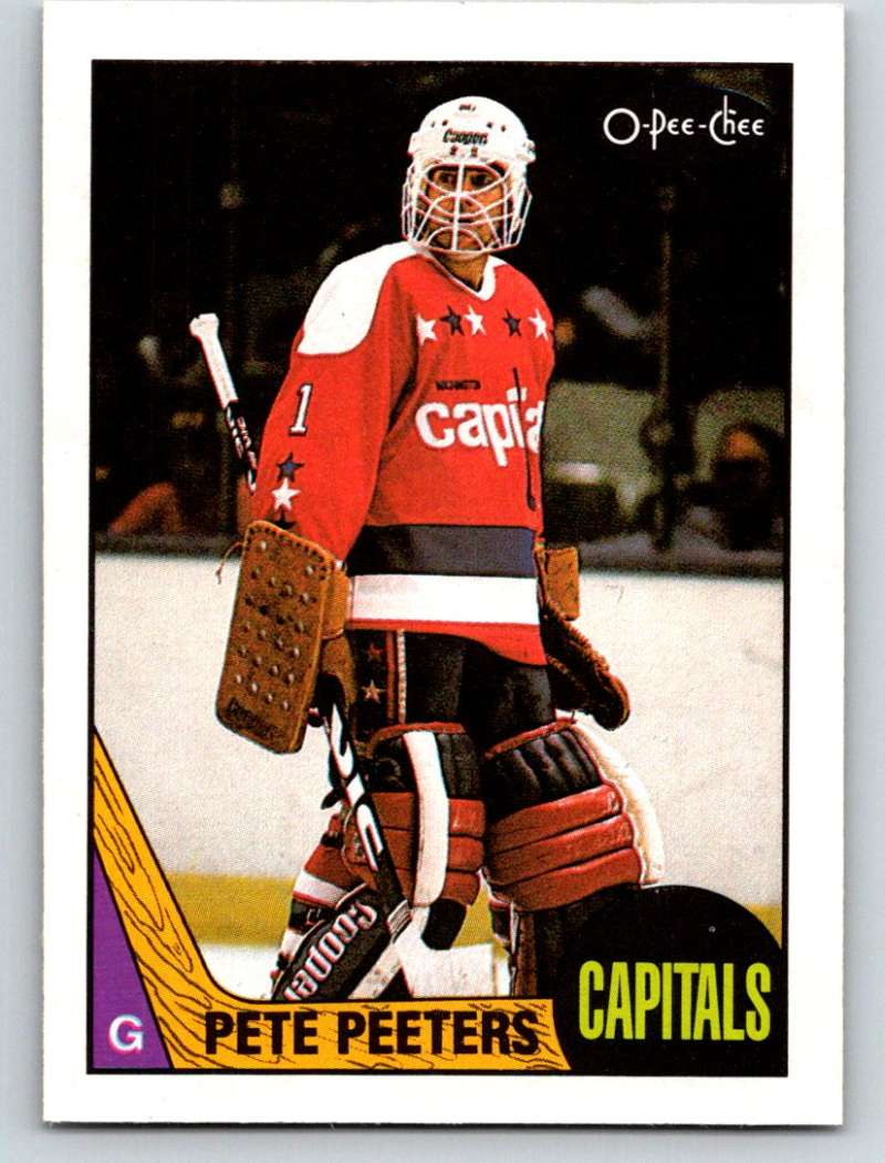 1987-88 O-Pee-Chee #44 Pete Peeters Capitals Mint Image 1