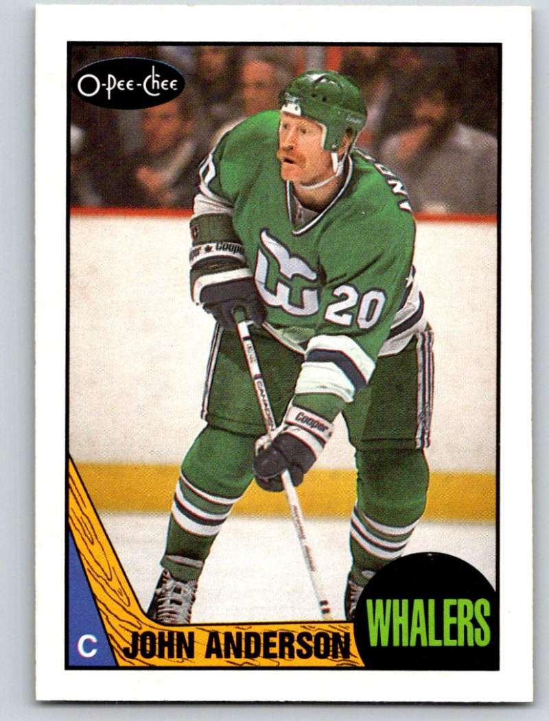 1987-88 O-Pee-Chee #45 John Anderson Whalers Mint Image 1