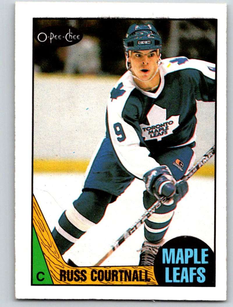 1987-88 O-Pee-Chee #62 Russ Courtnall Maple Leafs Mint