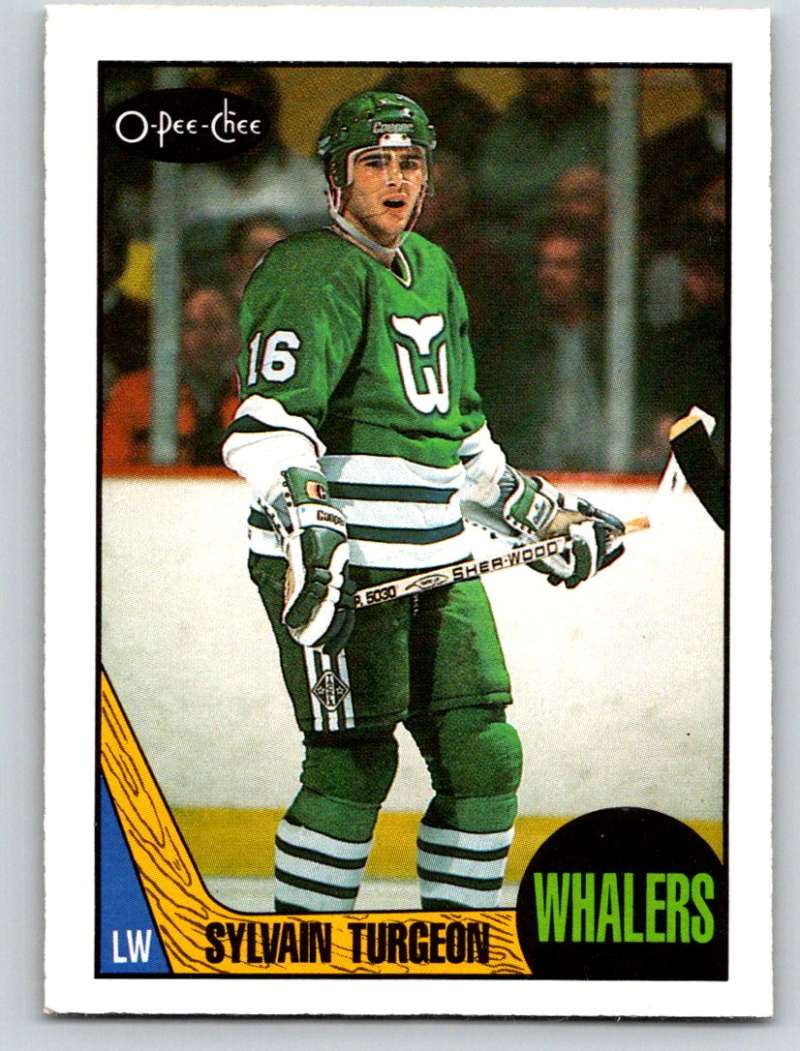 1987-88 O-Pee-Chee #70 Sylvain Turgeon Whalers Mint Image 1