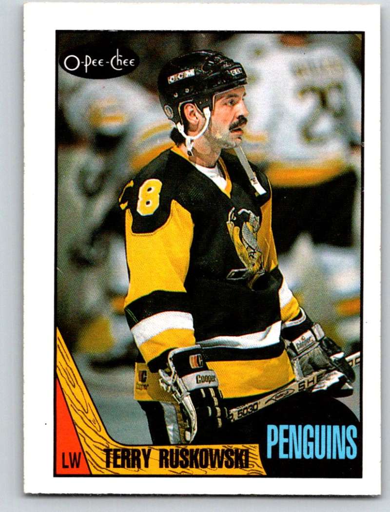 1987-88 O-Pee-Chee #73 Terry Ruskowski Penguins Mint Image 1