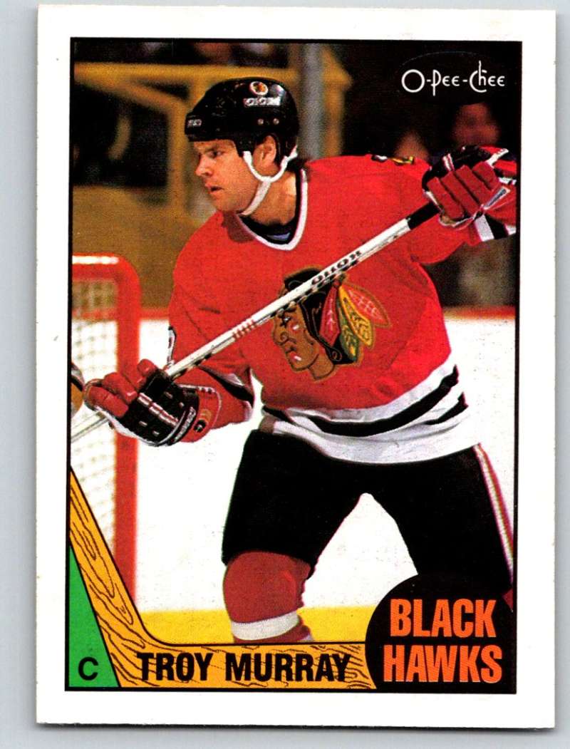 1987-88 O-Pee-Chee #74 Troy Murray Blackhawks Mint