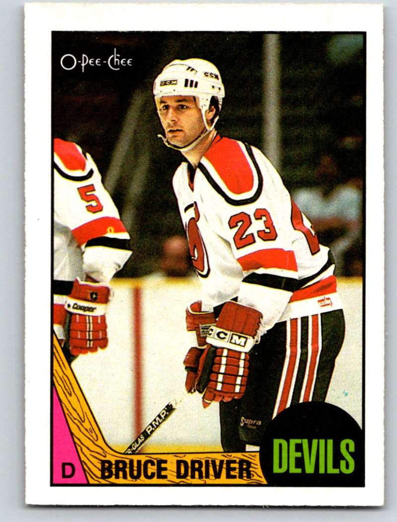 1987-88 O-Pee-Chee #79 Bruce Driver NJ Devils Mint Image 1