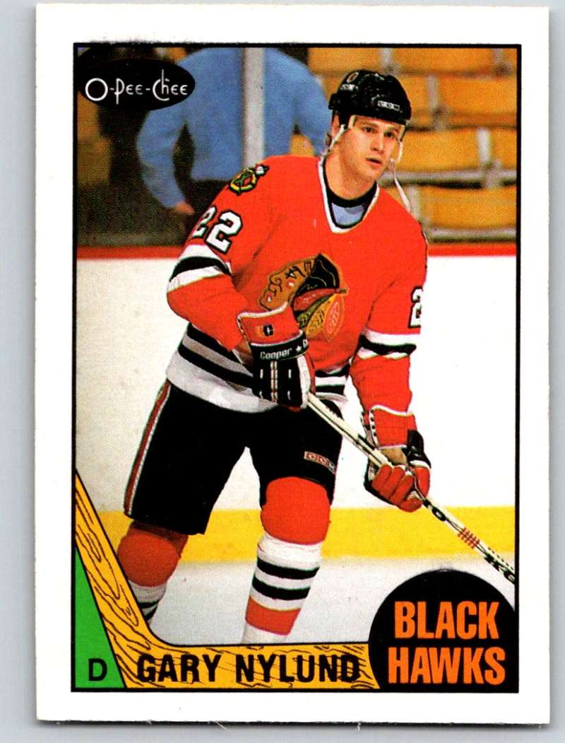 1987-88 O-Pee-Chee #82 Gary Nylund Blackhawks Mint Image 1