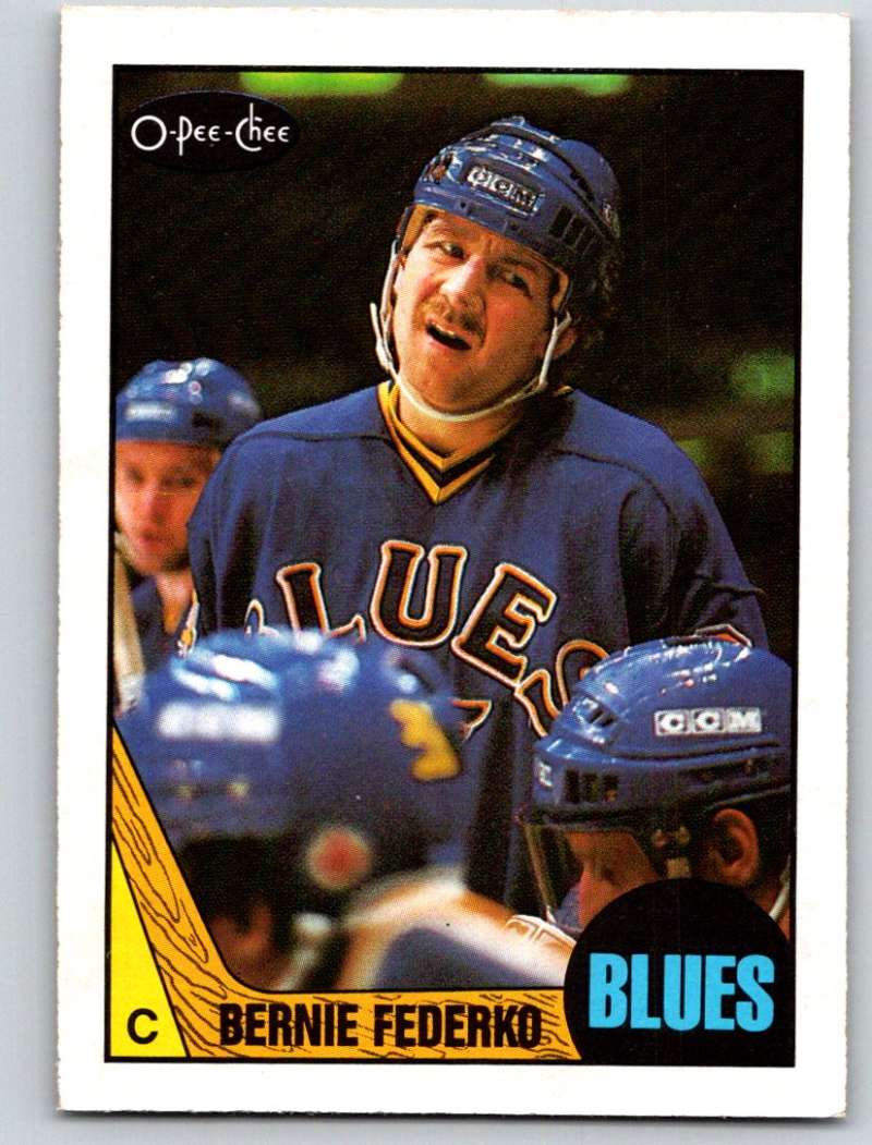 1987-88 O-Pee-Chee #83 Bernie Federko Blues Mint