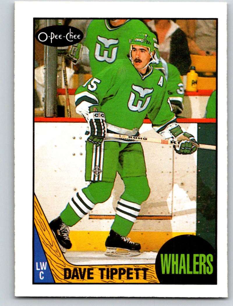 1987-88 O-Pee-Chee #86 Dave Tippett Whalers Mint Image 1