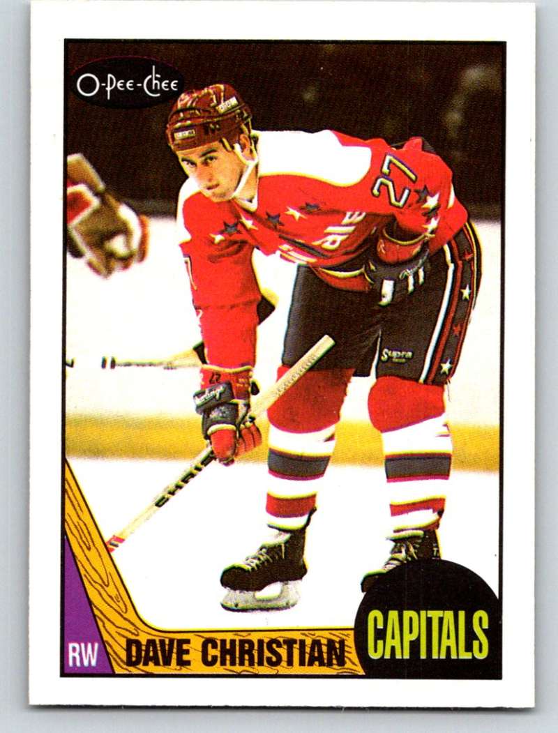 1987-88 O-Pee-Chee #88 Dave Christian Capitals Mint Image 1