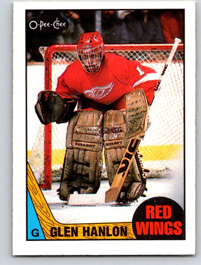 1987-88 O-Pee-Chee #89 Glen Hanlon Red Wings Mint