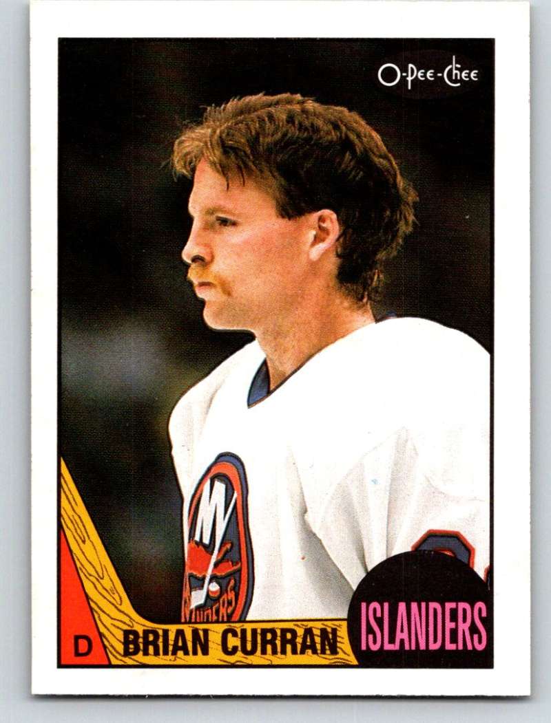 1987-88 O-Pee-Chee #90 Brian Curran RC Rookie NY Islanders Mint Image 1