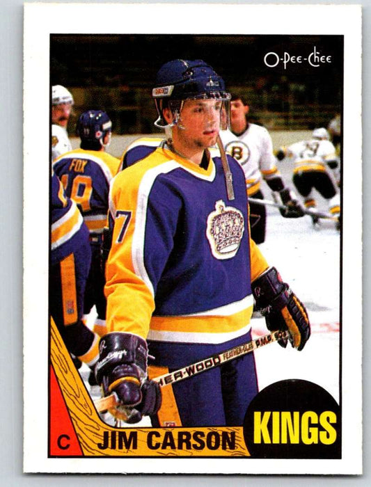 1987-88 O-Pee-Chee #92 Jimmy Carson RC Rookie Kings Mint