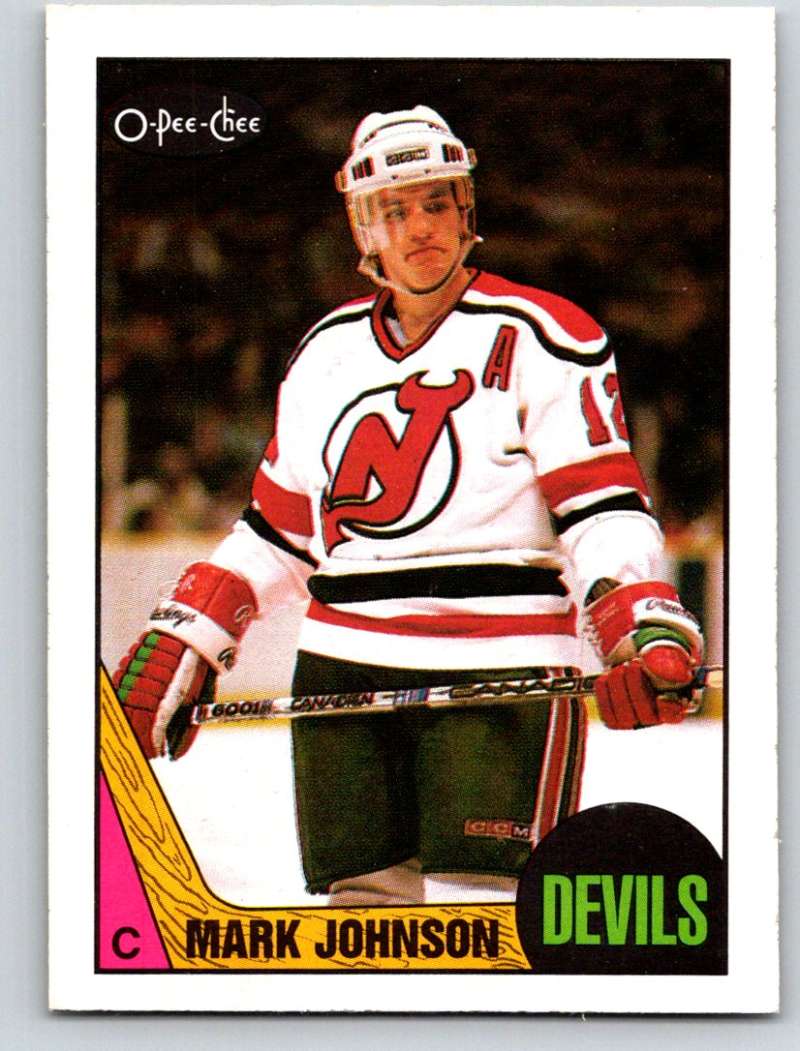1987-88 O-Pee-Chee #101 Mark Johnson NJ Devils Mint Image 1