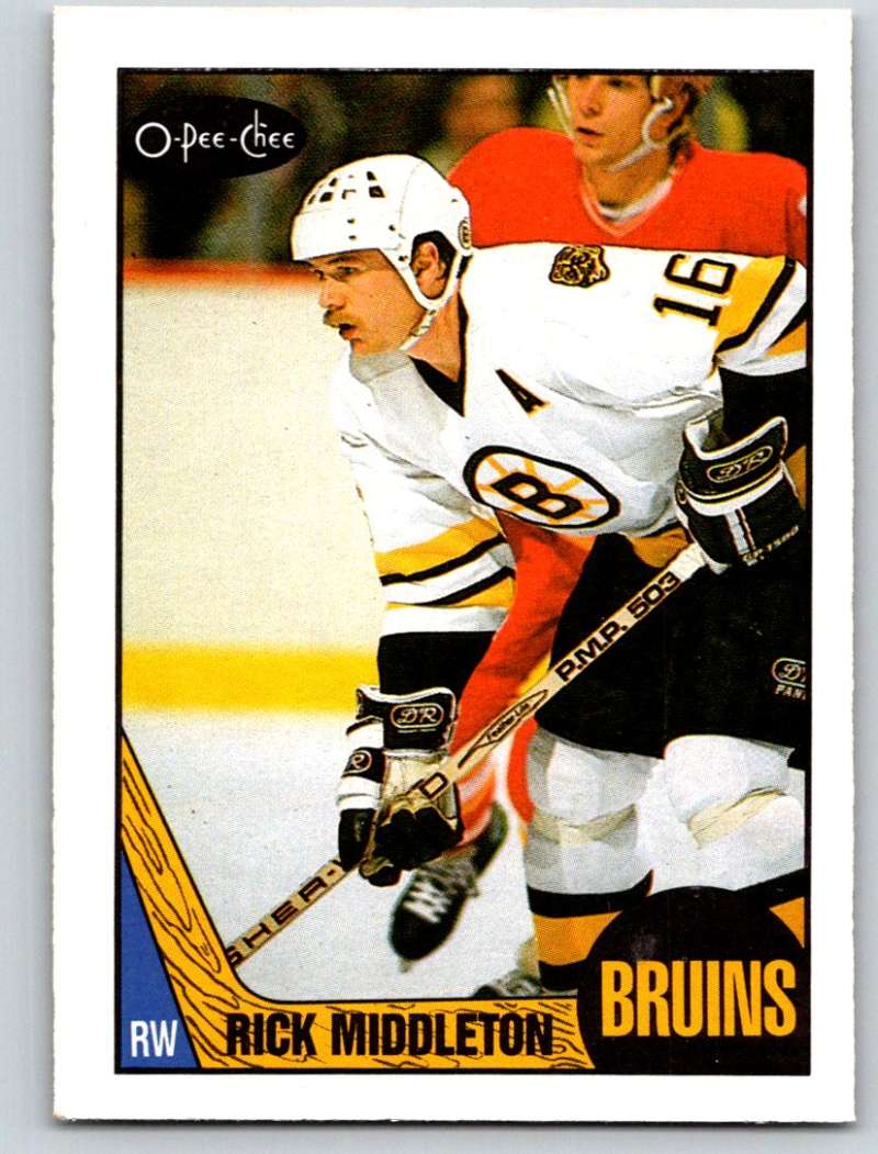 1987-88 O-Pee-Chee #115 Rick Middleton Bruins Mint Image 1