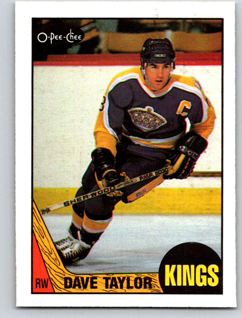 1987-88 O-Pee-Chee #118 Dave Taylor Kings Mint