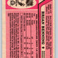 1987-88 O-Pee-Chee #122 Brian Benning RC Rookie Blues Mint