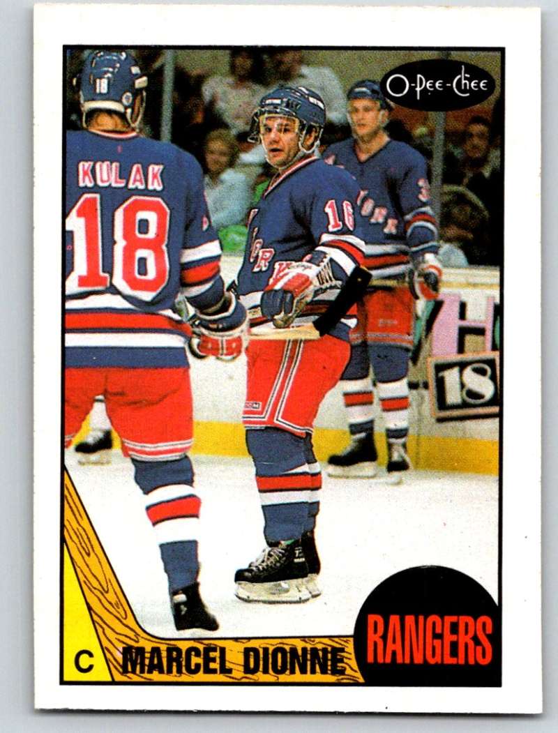1987-88 O-Pee-Chee #129 Marcel Dionne NY Rangers Mint