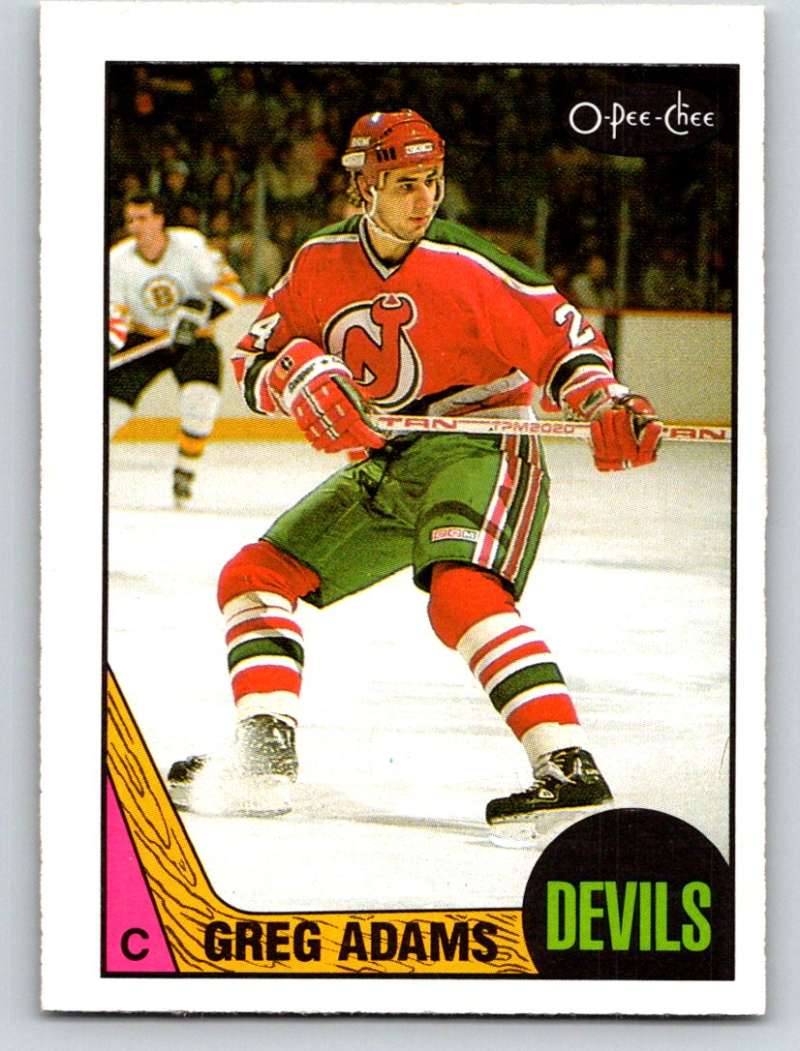 1987-88 O-Pee-Chee #135 Greg Adams NJ Devils Mint Image 1