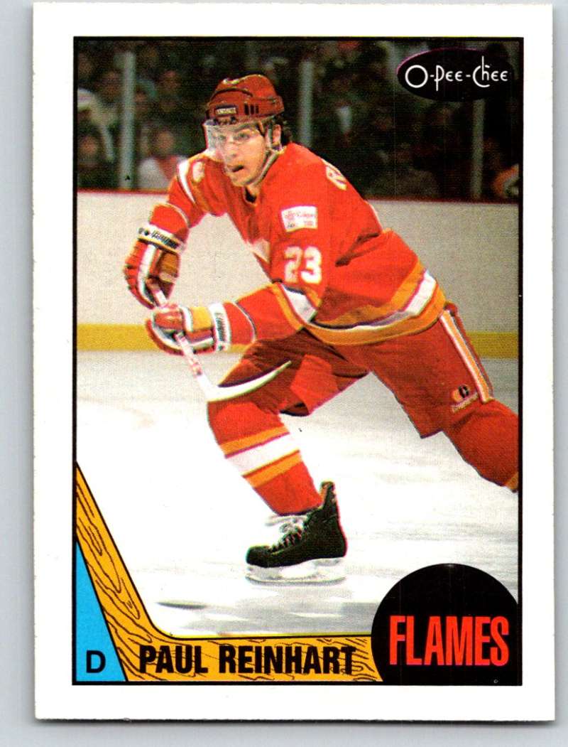 1987-88 O-Pee-Chee #143 Paul Reinhart Flames Mint Image 1