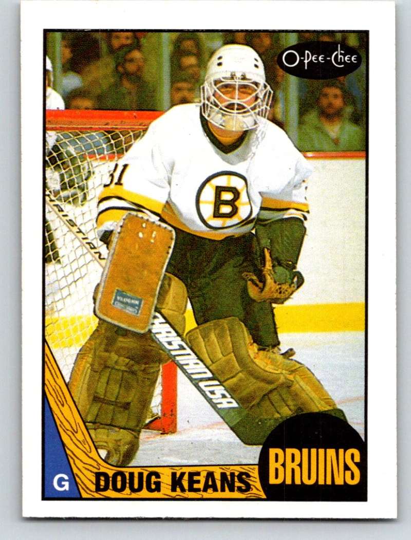 1987-88 O-Pee-Chee #147 Doug Keans Bruins Mint Image 1
