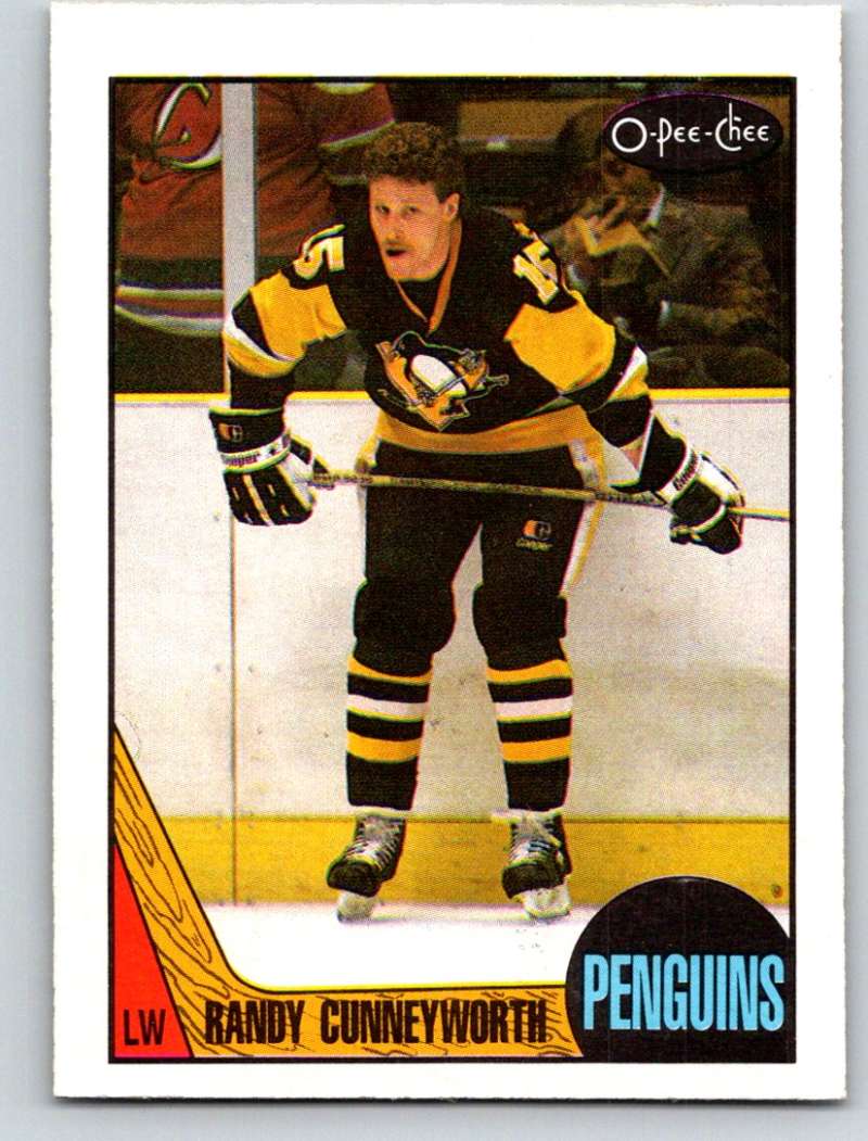 1987-88 O-Pee-Chee #150 Randy Cunneyworth RC Rookie Penguins Mint Image 1