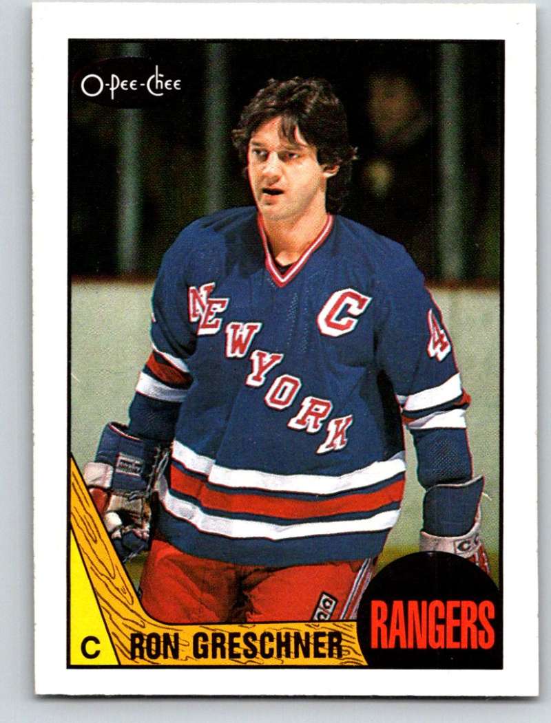 1987-88 O-Pee-Chee #159 Ron Greschner NY Rangers Mint Image 1