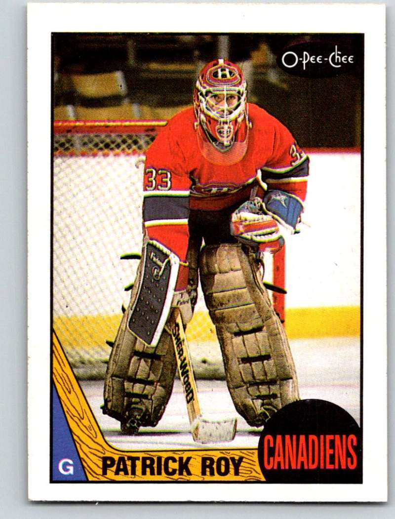 1987-88 O-Pee-Chee #163 Patrick Roy Canadiens Mint