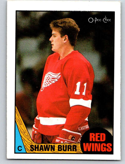 1987-88 O-Pee-Chee #164 Shawn Burr RC Rookie Red Wings Mint